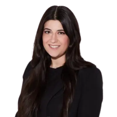 An image of Sara Smoler smiling, on a transparent background