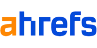 Ahrefs.com logo on a transparent background