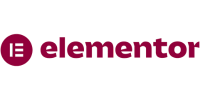 Elementor.com logo on a transparent background