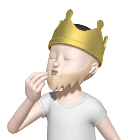 The Logician Image, which is an animated image of a person with a crown, expressing pleasure of his choice, on a transparent background