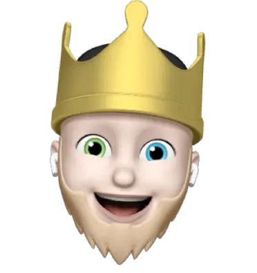 An animated image of the Logician, which is a person with a crown, smiling, on a transparent background.