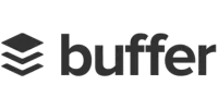 Buffer.com logo on a transparent background